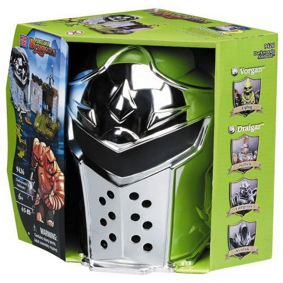 Mega Bloks Darkwoods Ambush Gold Paladin Helmet Building Set 9426 - 45 Piece