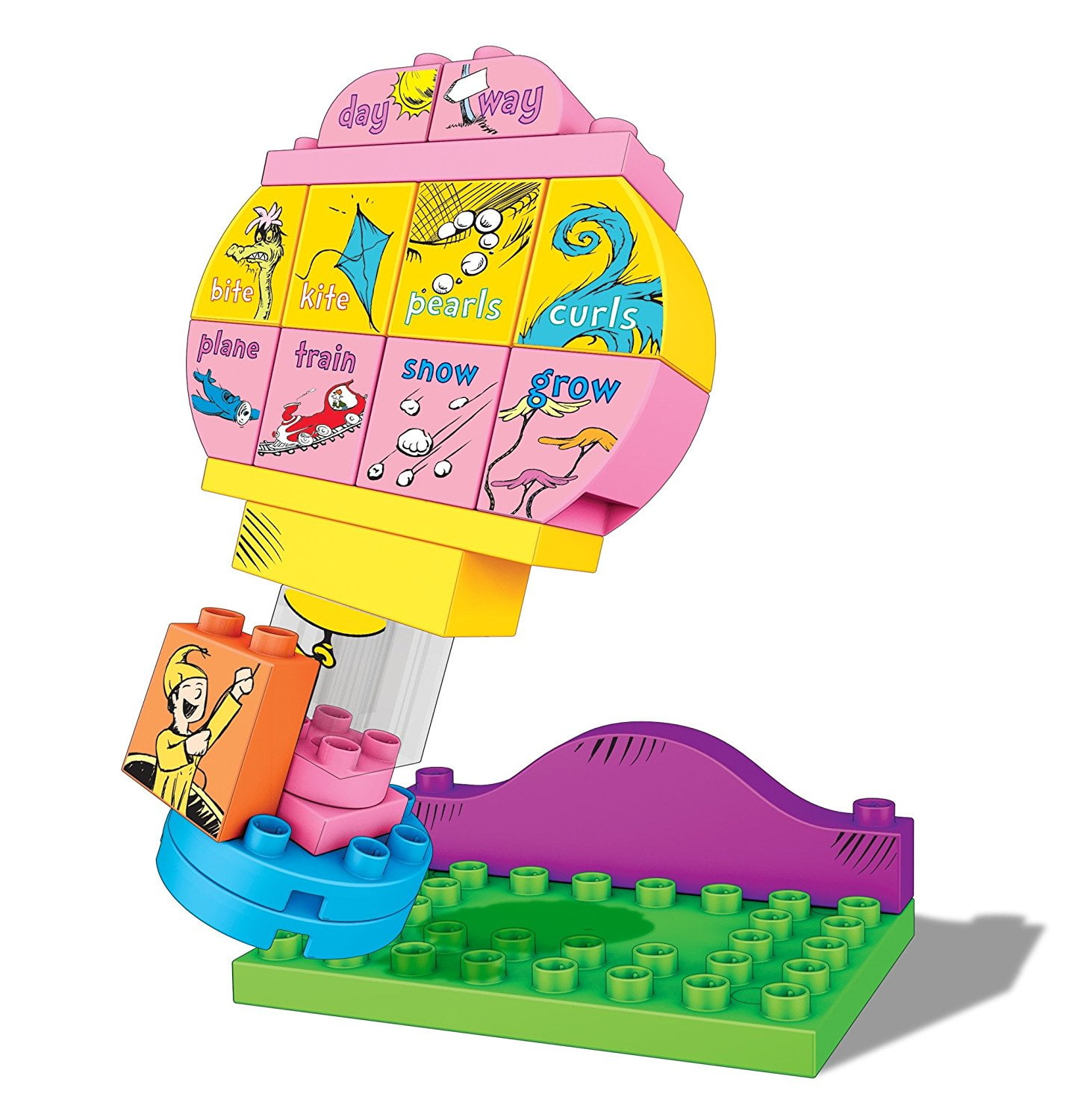 Mega Bloks Dr. Seuss Oh, the Places You'Ll Go Building Set (20 Piece), Multicolor