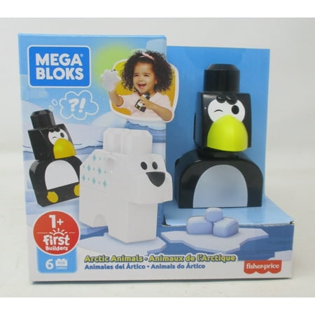 Mega Bloks First Builders Arctic Animals 6-Piece Block Set