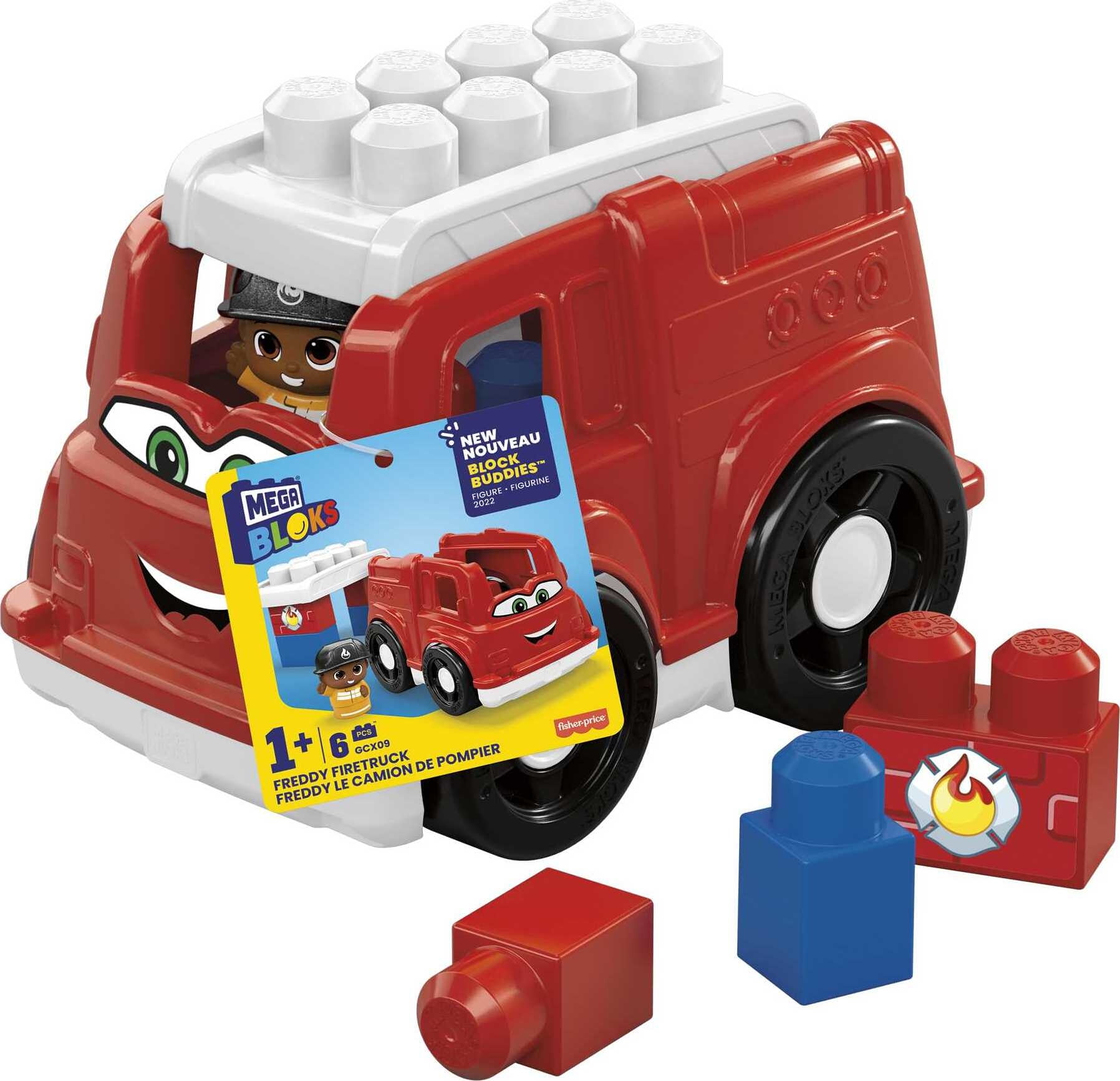 Buy wholesale Box of 100 Bloko + 1 Fire Truck + 1 3D Figure - From 12  months - 503692