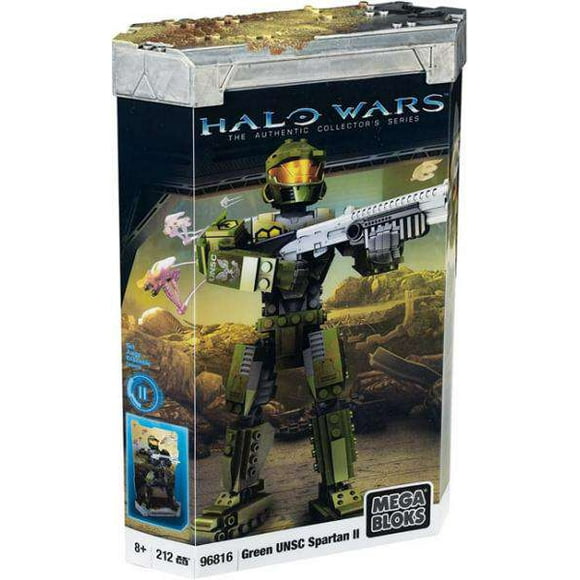Mega Bloks Halo Green UNSC Spartan II Buildable Action Figure Set, 200 Pieces