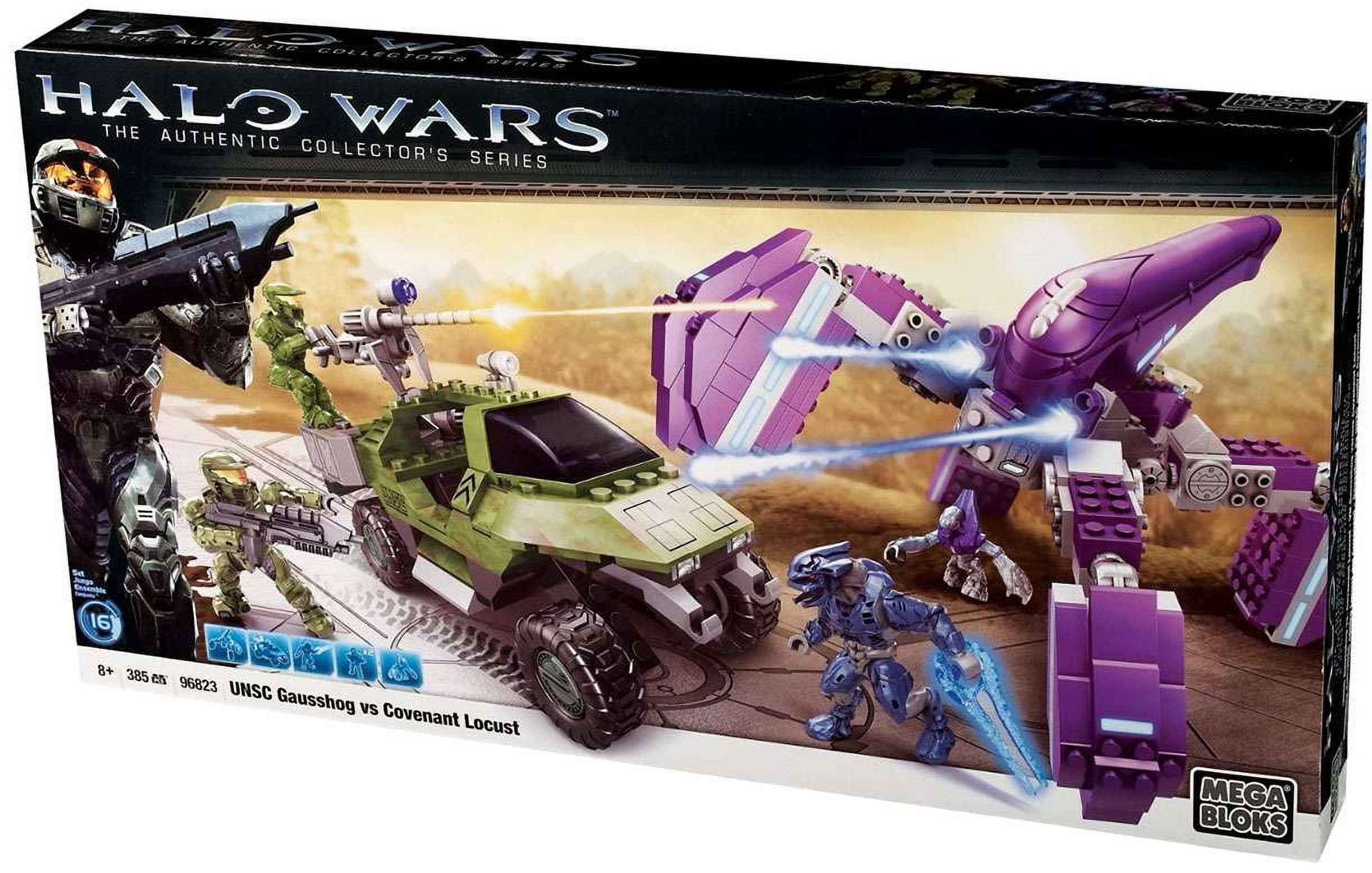Mega Bloks Halo Wars UNSC Gausshog Vs. Covenant Locust
