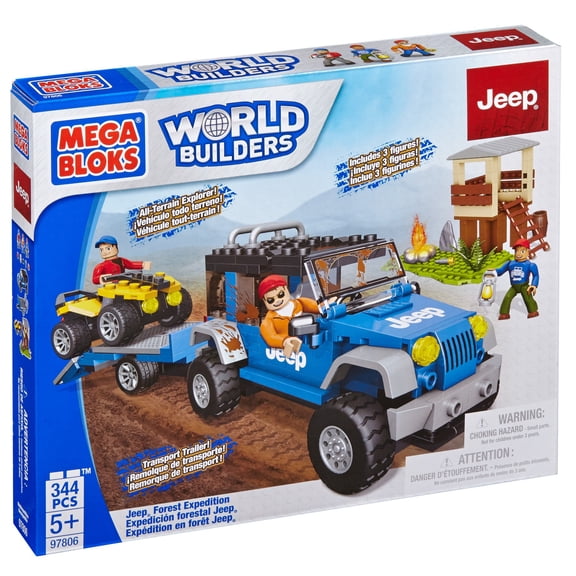 Mega Bloks Jeep Forest Expedition Building Set