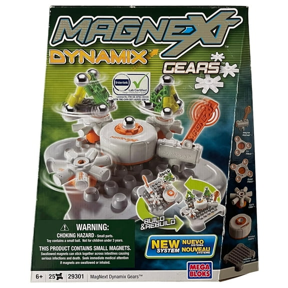Mega Bloks Magnext Dynamix Extreme Gears Building Set #29301
