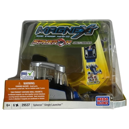 Mega Bloks Magnext Spheron Single Launcher & Blue Car Set