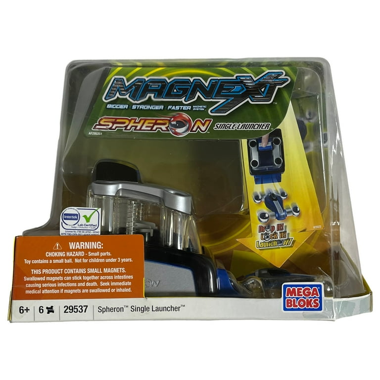 Mega Bloks Magnext Spheron Single Launcher & Blue Car Set