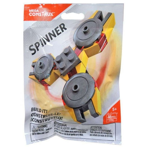 Mega Bloks Mega Construx Spinner Yellow & Red