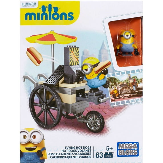 Mega Bloks Minions Flying Hot Dogs