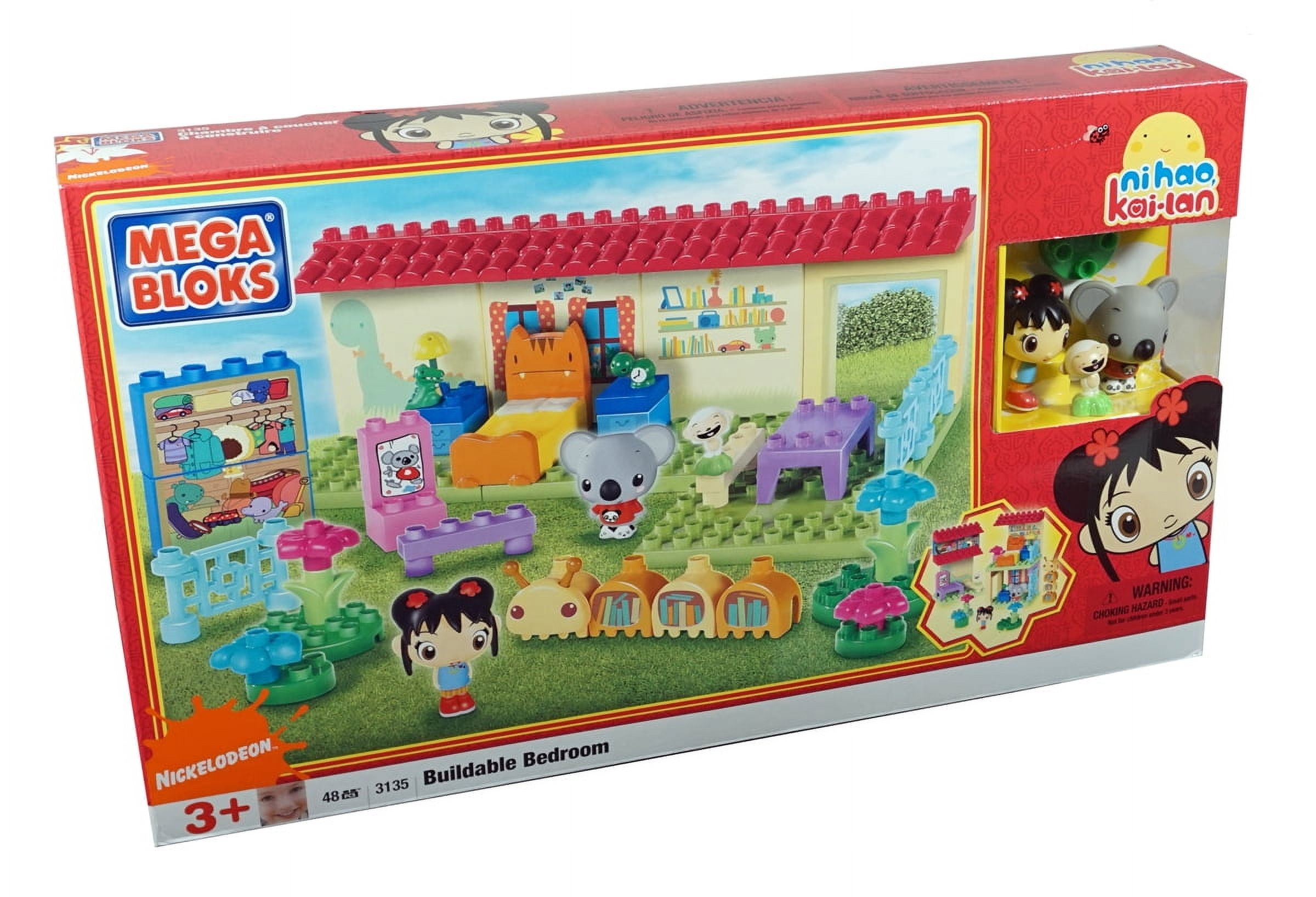 Mega Bloks Ni Hao Kai-Lan's Buildable Bedroom - 48 Piece Set