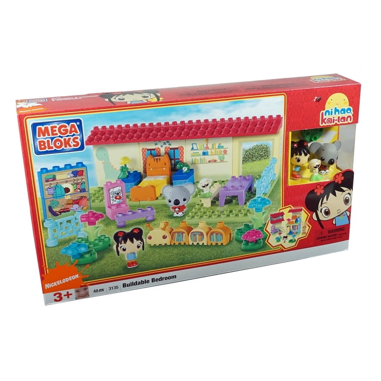 兄崎ゆな セット Mega Bloks Ni Hao Kai-Lan's Buildable Bedroom - 48 Piece Set
