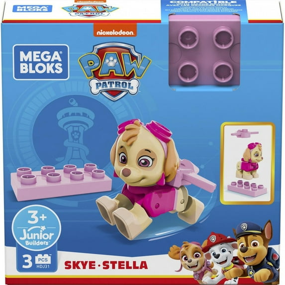 Mega Bloks Paw Patrol Skye Figure, 3 Pieces