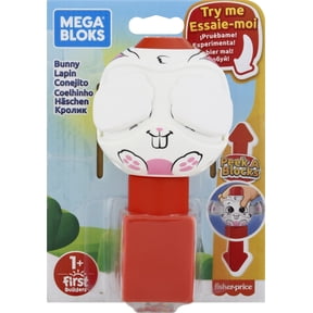 Mega Bloks Peek A Blocks Bunny, Building Toys for Toddlers (2 pieces)