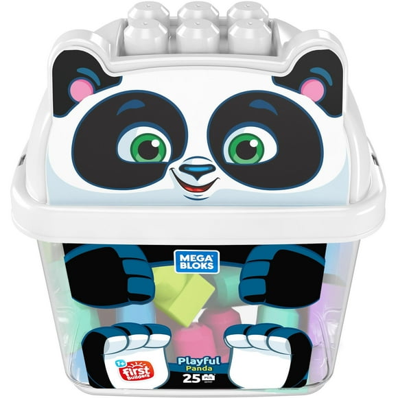 Mega Bloks Playful Panda 25-Piece Building Blocks Set