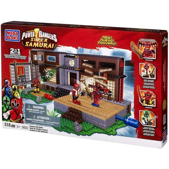 Mega Bloks Power Rangers Super Samurai Samurai HQ Battle Set #5833