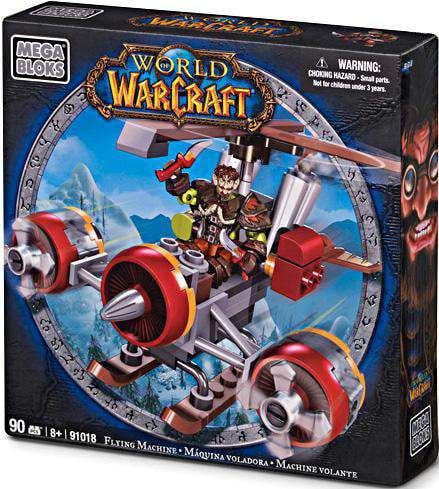 Mega Bloks World of Warcraft Flying Machine and Flint Building Set 91018