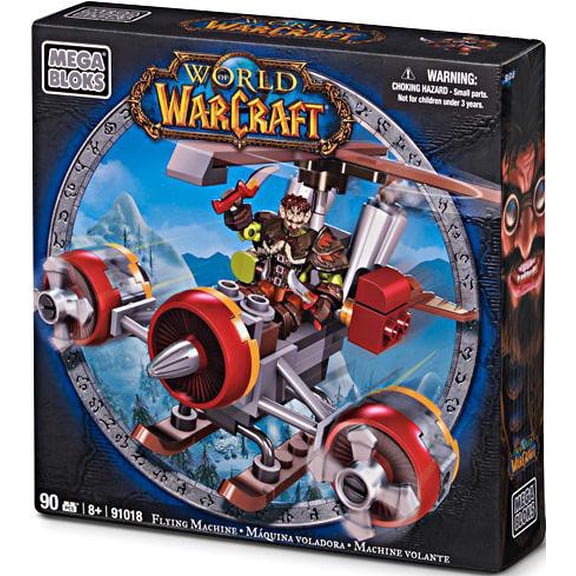 Mega Bloks World of Warcraft Flying Machine and Flint Building Set 91018