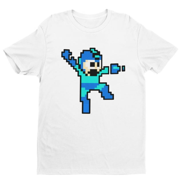 Mega Boy Rockman Jump Tshirt Gifts for Him, Her, Gamers, and
