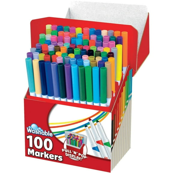 Mega Brands RoseArt SuperTip Colored Washable Markers 100 Count