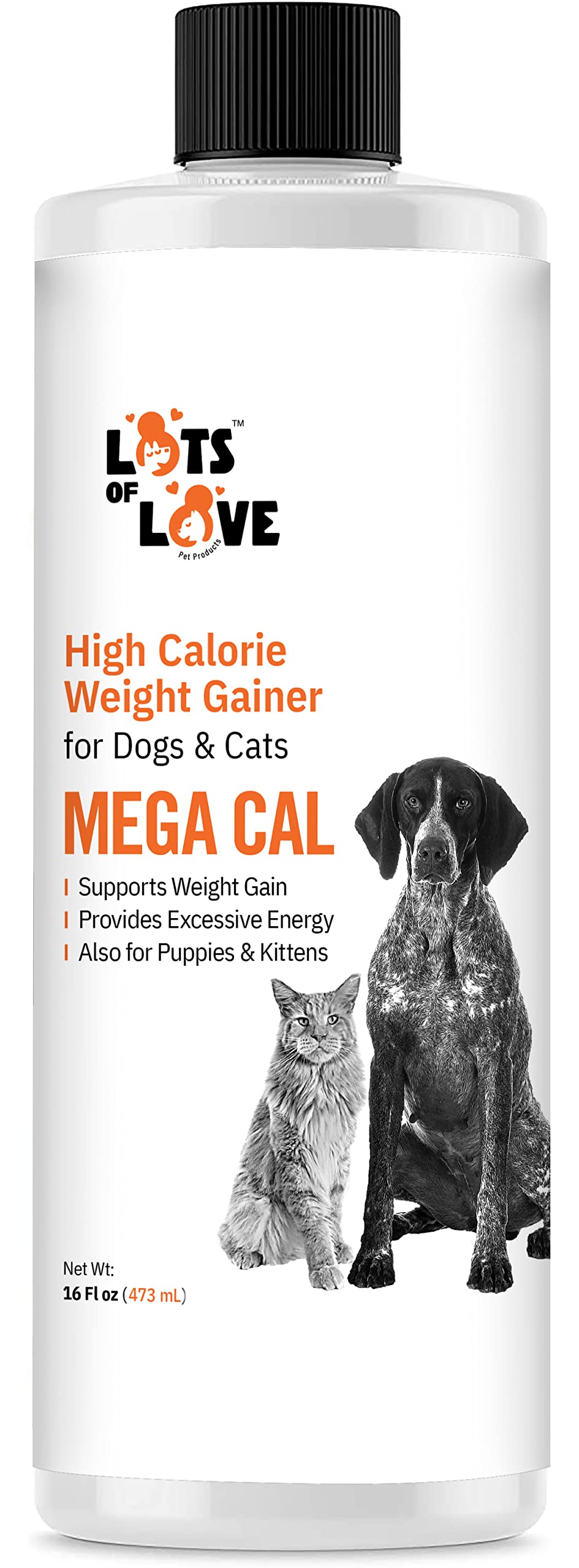 Mega Cal High STF9 Calorie Dog Weight Gainer Supplement, Supports