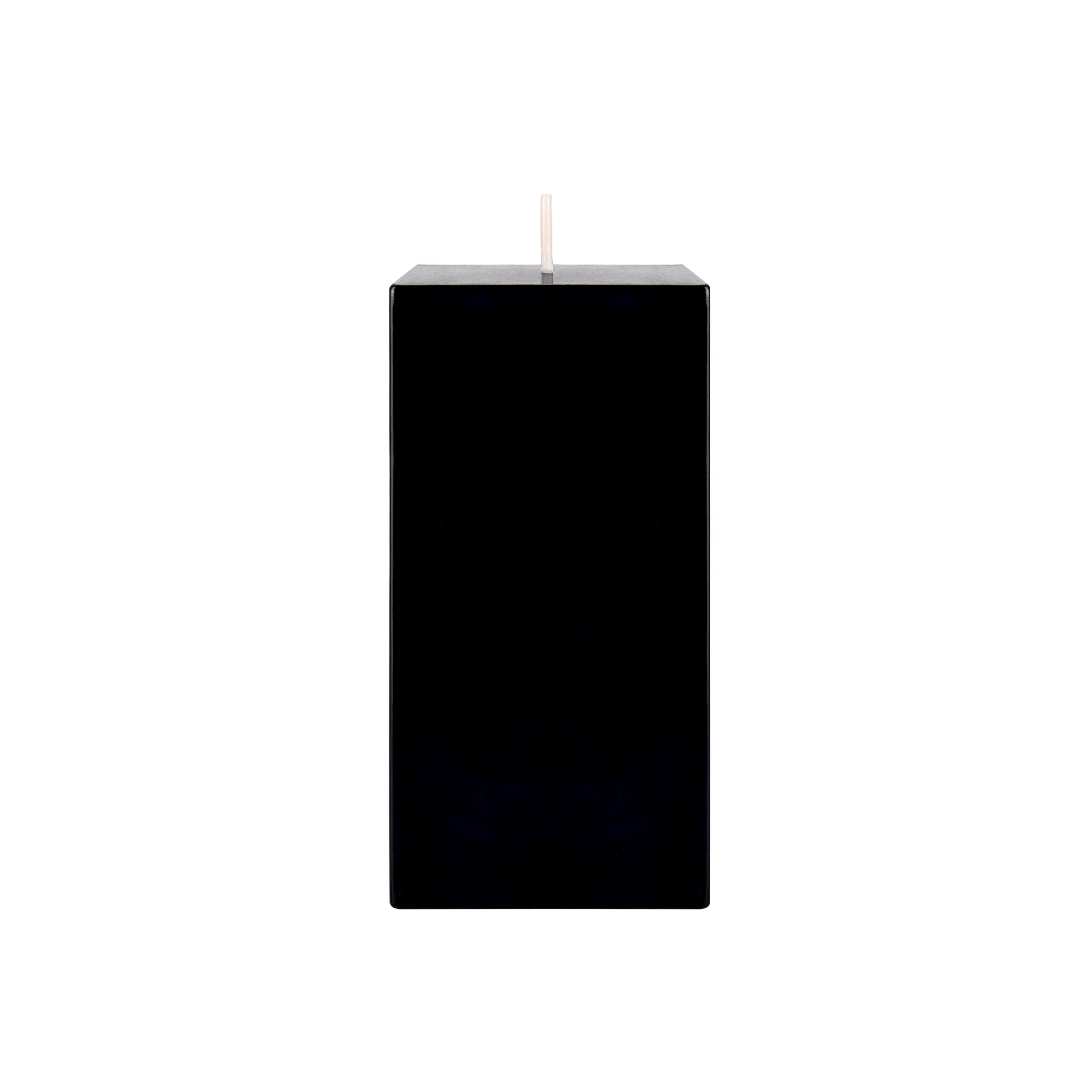 Mega Candles 1 pc Unscented Black Square Pillar Candle, Hand Poured Premium Wax Candles 3 Inch x 6 Inch, Home Décor, Wedding Receptions, Baby Showers, Birthdays, Celebrations, Party Favors & More