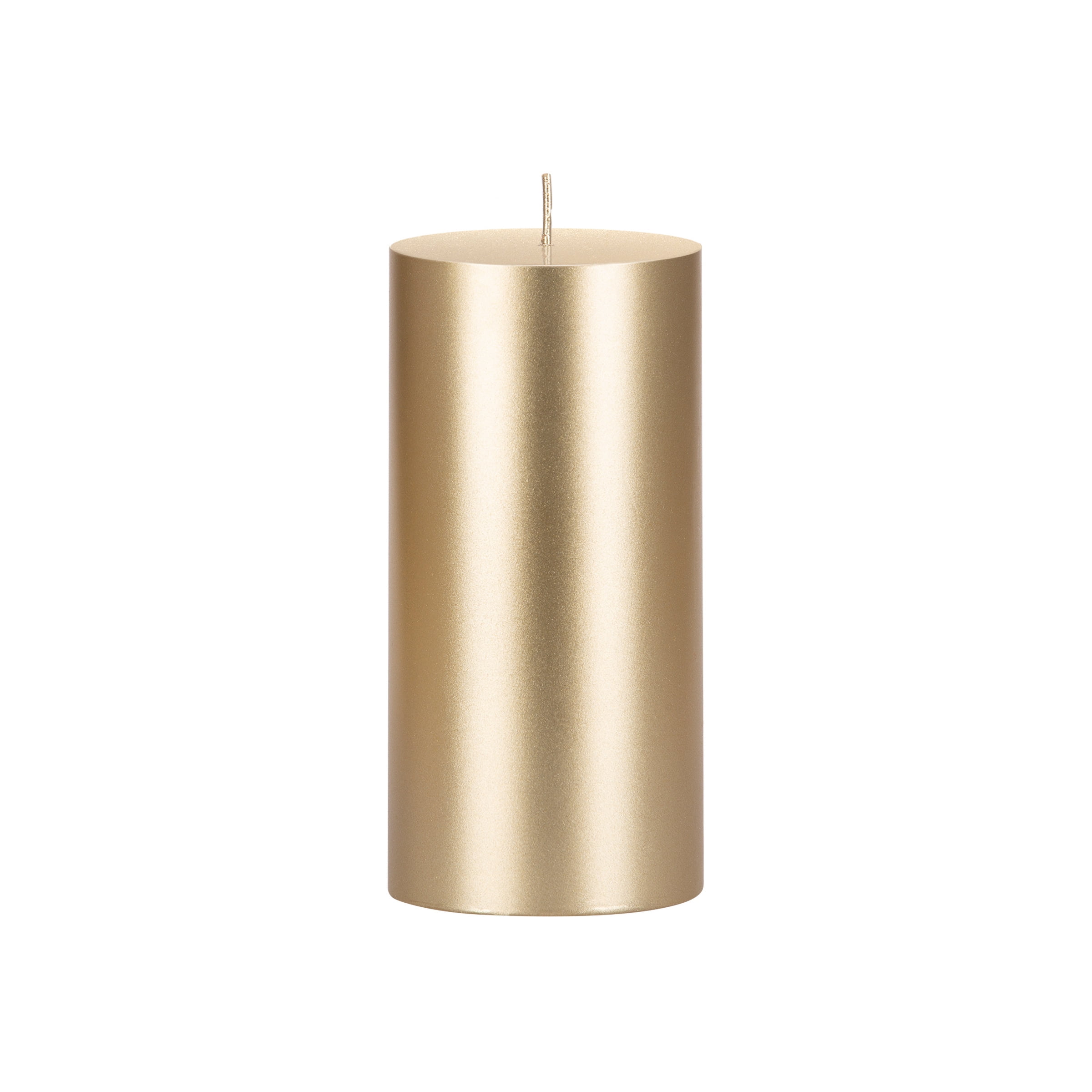 Mega Candles 1 pc Unscented Gold Round Pillar Candle, Hand Poured Premium Wax Candles 3 Inch x 6 Inch, Home Décor, Wedding Receptions, Baby Showers, Birthdays, Celebrations, Party Favors & More
