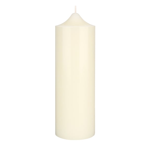 Mega Candles 1 pc Unscented Ivory Dome Top Round Pillar Candle, Hand Poured Premium Wax Candles 3 Inch x 9 Inch, Home Décor, Wedding Receptions, Baby Showers, Birthdays, Celebrations, Party & More