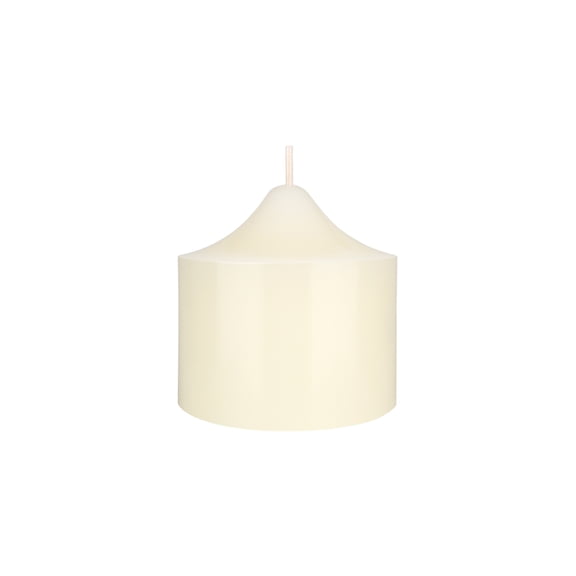Mega Candles 1 pc Unscented Ivory Dome Top Round Pillar Candle, Hand Poured Premium Wax Candles 3 Inch x 3 Inch, Home Décor, Wedding Receptions, Baby Showers, Birthdays, Celebrations, Party & More