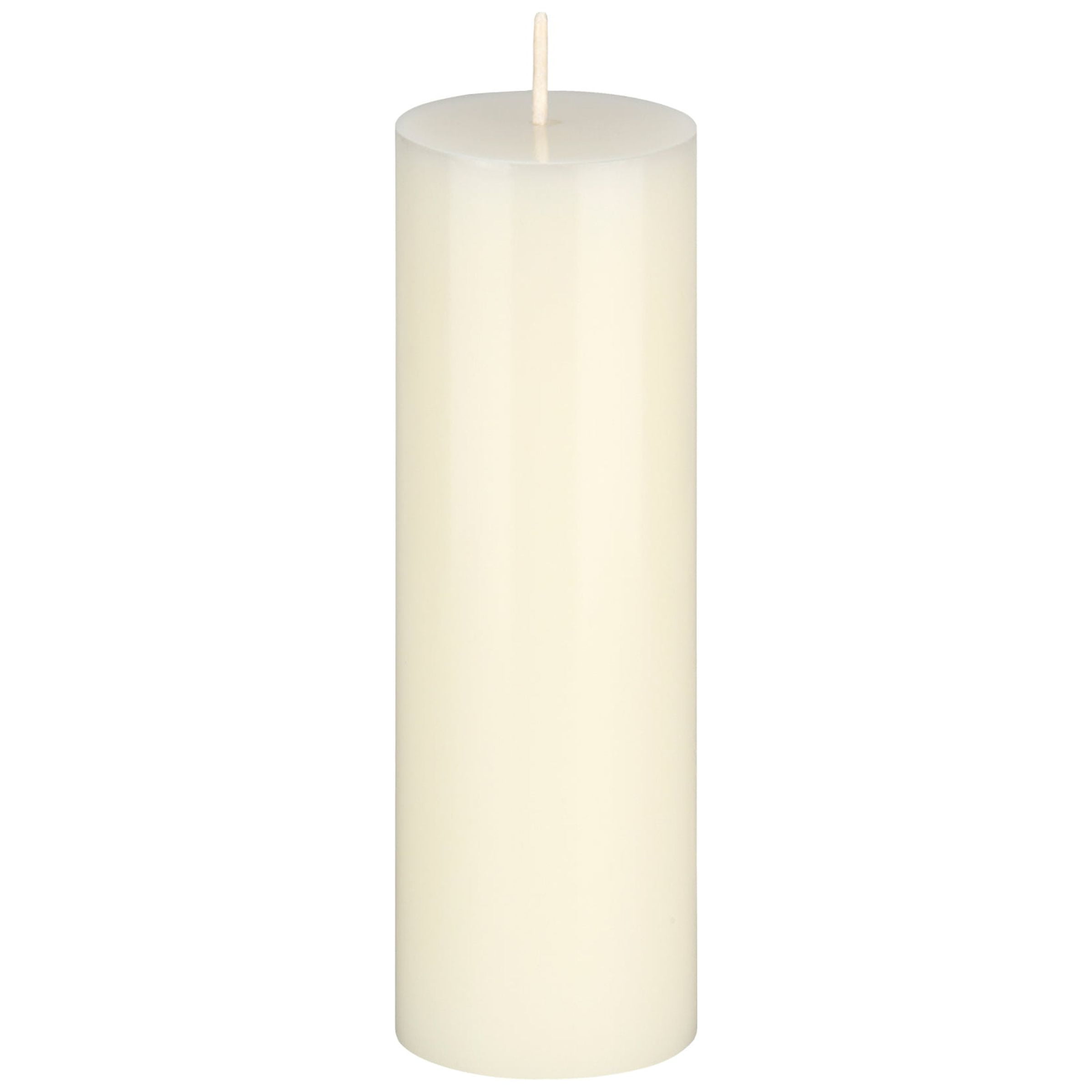 Mega Candles 1 pc Unscented Ivory Round Pillar Candle, Hand Poured Premium Wax Candles 2 Inch x 6 Inch, Home Décor, Wedding Receptions, Baby Showers, Birthdays, Celebrations, Party Favors & More