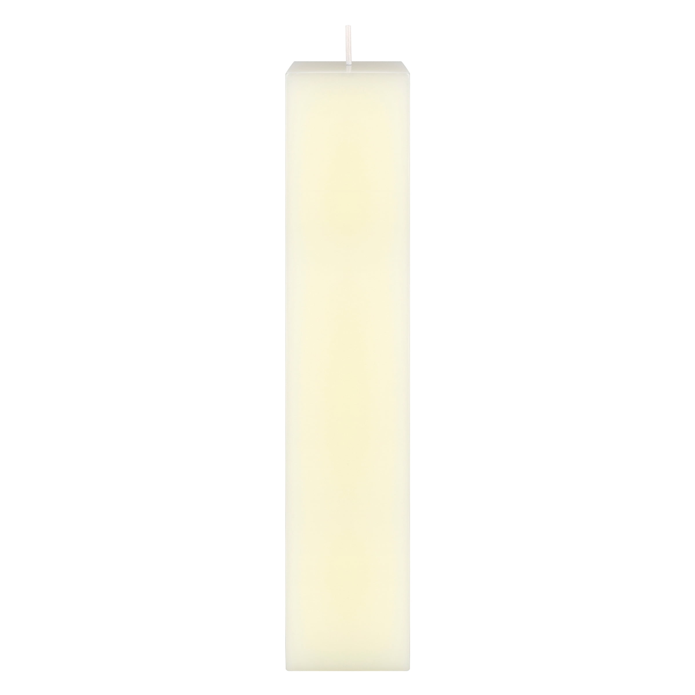 Mega Candles 1 pc Unscented Ivory Square Pillar Candle, Hand Poured Premium Wax Candles 2 Inch x 9 Inch, Home Décor, Wedding Receptions, Baby Showers, Birthdays, Celebrations, Party Favors & More