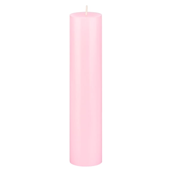 Mega Candles 1 pc Unscented Pink Round Pillar Candle, Hand Poured Premium Wax Candles 2 Inch x 9 Inch, Home Décor, Wedding Receptions, Baby Showers, Birthdays, Celebrations, Party Favors & More