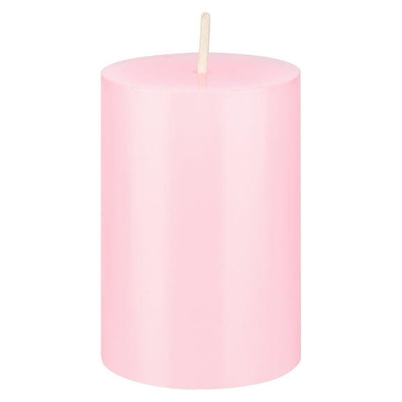 Mega Candles 1 pc Unscented Pink Round Pillar Candle, Hand Poured Premium Wax Candles 2 Inch x 3 Inch, Home Décor, Wedding Receptions, Baby Showers, Birthdays, Celebrations, Party Favors & More