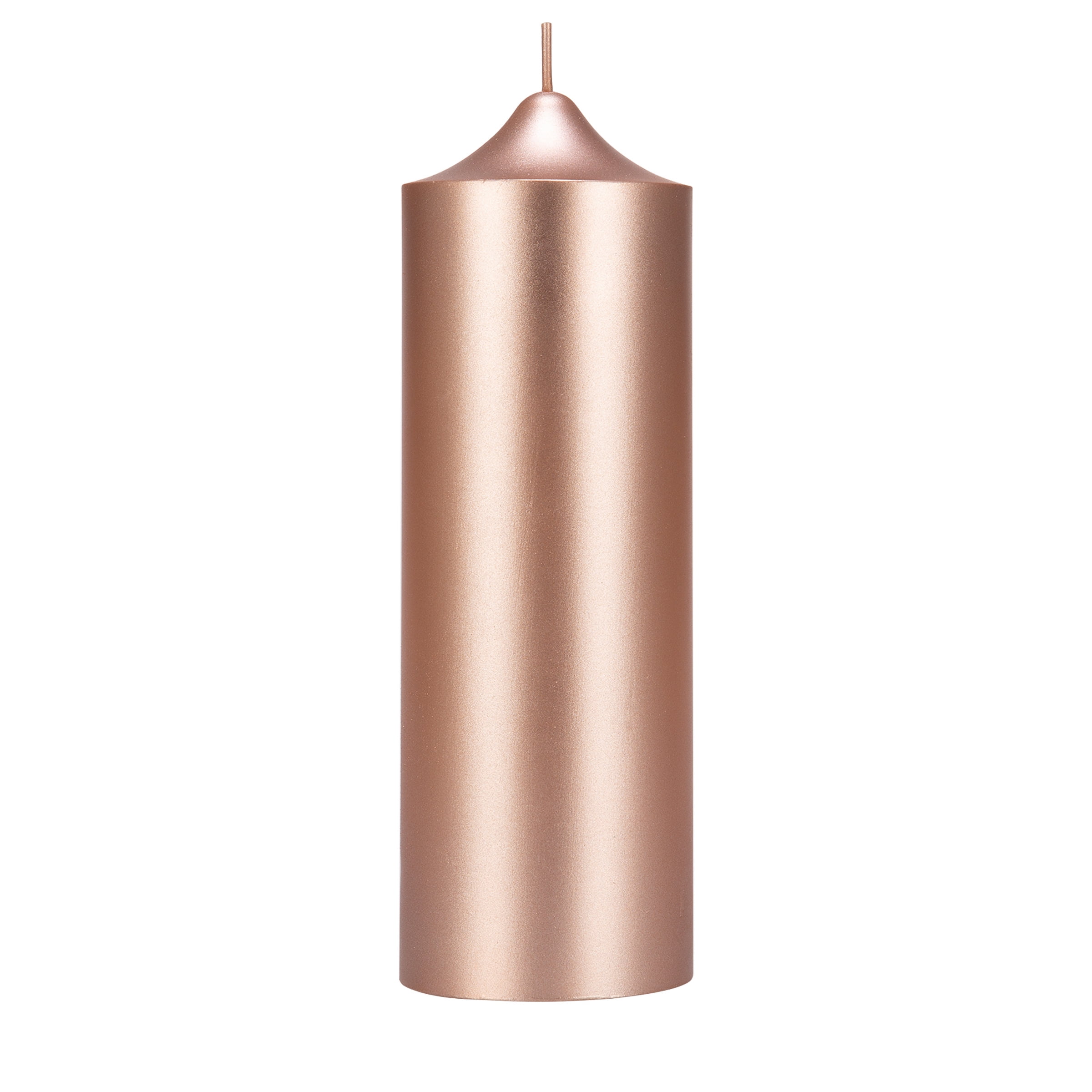 Mega Candles 1 pc Unscented Rose Gold Dome Top Round Pillar Candle, Hand Poured Premium Wax Candles 3 Inch x 9 Inch, Home Décor, Wedding Receptions, Baby Showers, Birthdays, Celebrations, Party & More