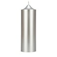 thumbnail image 1 of Mega Candles 1 pc Unscented Silver Dome Top Round Pillar Candle, Hand Poured Premium Wax Candles 3 Inch x 9 Inch, Home Décor, Wedding Receptions, Baby Showers, Birthdays, Celebrations, Party & More, 1 of 2