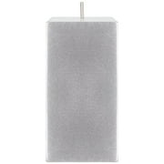 Mega Candles 1 pc Unscented Silver Square Pillar Candle, Hand Poured Premium Wax Candles 3 Inch x 6 Inch, Home D cor, Wedding Receptions, Baby Showers, Birthdays, Celebrations, Party Favors & More