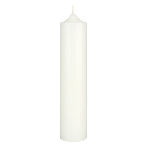 Mega Candles 1 pc Unscented White Dome Top Round Pillar Candle, Hand Poured Premium Wax Candles 2 Inch x 9 Inch, Home Décor, Wedding Receptions, Baby Showers, Birthdays, Celebrations, Party & More