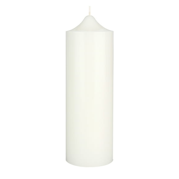 Mega Candles 1 pc Unscented White Dome Top Round Pillar Candle, Hand Poured Premium Wax Candles 3 Inch x 9 Inch, Home Décor, Wedding Receptions, Baby Showers, Birthdays, Celebrations, Party & More