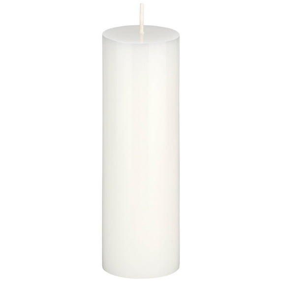 Mega Candles 1 pc Unscented White Round Pillar Candle, Hand Poured Premium Wax Candles 2 Inch x 6 Inch, Home Décor, Wedding Receptions, Baby Showers, Birthdays, Celebrations, Party Favors & More