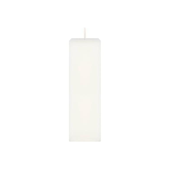 Mega Candles 1 pc Unscented White Square Pillar Candle, Hand Poured Premium Wax Candles 2 Inch x 6 Inch, Home Décor, Wedding Receptions, Baby Showers, Birthdays, Celebrations, Party Favors & More
