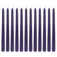 thumbnail image 1 of Mega Candles 12 pcs Unscented Dark Purple Taper Candle, Hand Poured Wax Candles 10 Inch x 7/8 Inch, Home Décor, Wedding Receptions, Baby Showers, Birthdays, Celebrations, Party Favors & More, 1 of 1