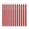 thumbnail image 1 of Mega Candles 12 pcs Unscented Red Straight Taper Candle, Hand Poured Wax Candles 12 Inch x 7/8 Inch, Home Décor, Wedding Receptions, Baby Showers, Birthdays, Celebrations, Party Favors & More, 1 of 1