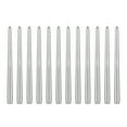 thumbnail image 1 of Mega Candles 12 pcs Unscented Silver Taper Candle, Hand Poured Wax Candles 12 Inch x 7/8 Inch, Home Décor, Wedding Receptions, Baby Showers, Birthdays, Celebrations, Party Favors & More, 1 of 2