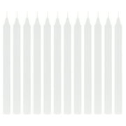 Mega Candles 12 pcs Unscented White Straight Taper Candle, Hand Poured Wax Candles 10 Inch x 7/8 Inch, Home D cor, Wedding Receptions, Baby Showers, Birthdays, Celebrations, Party Favors & More