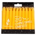 thumbnail image 1 of Mega Candles 20 pcs Unscented Yellow Mini Taper Candle, 4 Inch Tall x 1/2 Inch Diameter, Great for Casting Chimes, Rituals, Spells, Vigil, Witchcraft, Wiccan Supplies, Wax Play & More, 1 of 3
