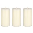 thumbnail image 1 of Mega Candles 3 pcs Unscented Ivory Round Pillar Candle, Hand Poured Premium Wax Candles 3 Inch x 6 Inch, Home Décor, Wedding Receptions, Baby Showers, Birthdays, Celebrations, Party Favors & More, 1 of 2