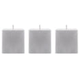 thumbnail image 1 of Mega Candles 3 pcs Unscented Silver Square Pillar Candle, Hand Poured Premium Wax Candles 3 Inch x 3 Inch, Home Décor, Wedding Receptions, Baby Showers, Birthdays, Celebrations, Party Favors & More, 1 of 2