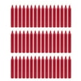 thumbnail image 1 of Mega Candles 48 pcs Unscented Red Straight Taper Candle, Hand Poured Wax Candles 5 Inch x 3/4 Inch, Home Décor, Wedding Receptions, Baby Showers, Birthdays, Celebrations, Party Favors & More, 1 of 1