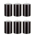 thumbnail image 1 of Mega Candles 6 pcs Unscented Black Round Pillar Candle, Hand Poured Premium Wax Candles 2 Inch x 3 Inch, Home Décor, Wedding Receptions, Baby Showers, Birthdays, Celebrations, Party Favors & More, 1 of 2
