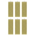 thumbnail image 1 of Mega Candles 6 pcs Unscented Gold Square Pillar Candle, Hand Poured Premium Wax Candles 3 Inch x 9 Inch, Home Décor, Wedding Receptions, Baby Showers, Birthdays, Celebrations, Party Favors & More, 1 of 2