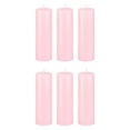 thumbnail image 1 of Mega Candles 6 pcs Unscented Pink Round Pillar Candle, Hand Poured Premium Wax Candles 2 Inch x 6 Inch, Home Décor, Wedding Receptions, Baby Showers, Birthdays, Celebrations, Party Favors & More, 1 of 2