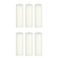 thumbnail image 1 of Mega Candles 6 pcs Unscented White Round Pillar Candle, Hand Poured Premium Wax Candles 2 Inch x 6 Inch, Home Décor, Wedding Receptions, Baby Showers, Birthdays, Celebrations, Party Favors & More, 1 of 2